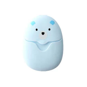 50 Pcs Cute Cartoon Styling Soap Portable Disposable Cleaning Soap Paper Children Toiletries Outdoor Travel Essential Bathroom Product