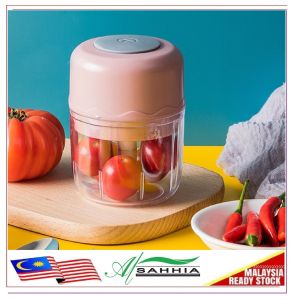 100ML/250ML Portable Electric Mini Garlic Chopper Food Chopper USB Mincer Grinder Chili Vegetable Nut 9G2