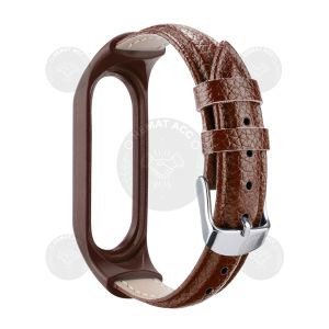 Strap Mi Band 7 6 5 4 3 Kulit PU Leather + TPU Case Tali Xiaomi Miband Hematacc