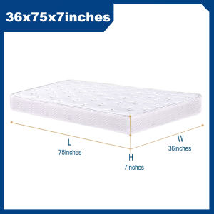 SEA CHOICE  Spring Mattress with Memory Foam Medium Hardness 3D Breathable Knitting Fabric  Support System 7 Inches Deep  10-year quality promise 8 Inch / Kutson memory foam katamtamang tigas 3D breathable na niniting na tela 7 pulgada ang lalim