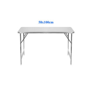 Bàn ăn inox chữ nhật Felix Inno Qui Phúc bàn inox chân xếp gọn kích thước 60x100 70x120 70x140cm