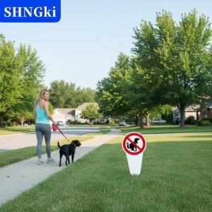 [COD] 🔥🔥🔥SHNGki Biển hiệu bằng nhựa “Không có phân chó” Biển cảnh báo không phóng uế Cọc cắm sân vườn Biển cảnh báo chống thấm nước ngoài trời dành cho chủ nuôi thú cưng Phòng ngừa ô nhiễm