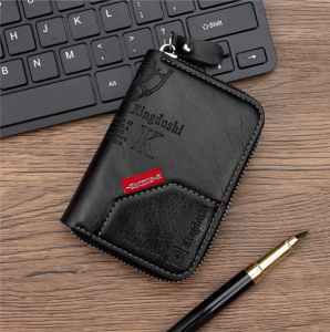 Dompet Kartu Pria Resleting Card Holder Kekinian Kulit Cowok Keren Premium Branded Remaja