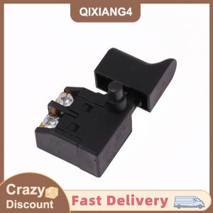 【QIXIANG4】 สว่านไฟฟ้า6A 250V สวิตช์เลื่อยวงกลมเหนี่ยวไกควบคุมความเร็วสำหรับเครื่องตัดสวิตช์ล็อคหินอ่อน