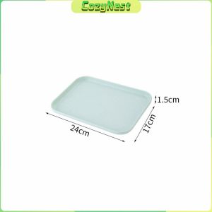 C.N. 3 Colors Wheat Straw Tray Unbreakable Lightweight Dinner Dishes for Restaurant Kitchen Hotel School Lunch