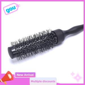 gou Black Curly Round Roll Hair Brush Nylon Professional Comb Salon Barber Hairbrush
