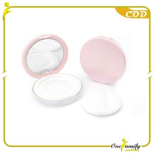 ONE-K183 Wadah Bedak Tabur dengan Cermin Loose Powder Case Free Sponge / Tempat Bedak Tabur Travel