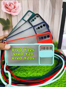 VIVO Y20 / Y20S / Y12S CASING SOFT CASE DOVE SLIDING CAMERA PLUS TALI LAYNARD MODEL TERBARU - PGC SHOP