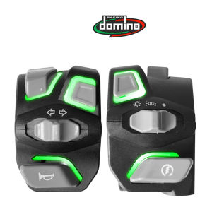 Domino LED Lighted Handle Switch Set for Honda Click V2/NMAX – Universal Motorcycle Control Levers (Multiple Colors)