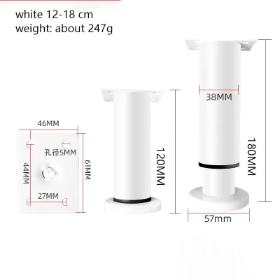 SG REDAY STOCK Metal Adjustable Furniture Cabinet Leg 8-42CM Height Telescopic Table Leg Sofa Leg Support Cabinet Foot Coffee Table Leg Bed Leg