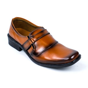 Sepatu Pantopel Guru Nikahan Pesta Kondangan Pria Remaja Formal Kerja Laki Laki Keren Hitam B 10
