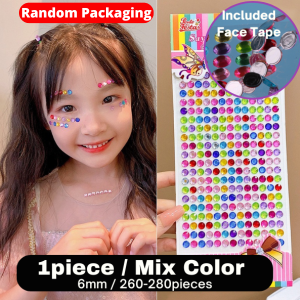 6mm Phone Car Album Acrylic Crystal Diamond Safety Face DIY Sticker Children Creative Handwork Halloween 万圣节儿童化妆彩钻水晶贴脸