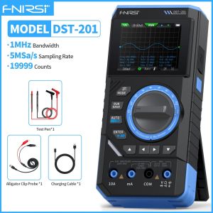 FNIRSI DST-210 and DST-201 3IN1 Digital Multimeter Oscilloscope Signal Source 19999 Counts 10MHz/1MHz Portable Electrician Tools