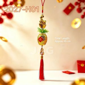 luckycharm168 2027 Year of the Sheep Hanging Ornament Fortune Blessing Pendant for Home Christmas Door Decor Gift