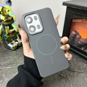 ใช้ได้กับเคสศัพท์มือถือ OPPO Reno13 Reno13Pro Reno13F Reno12F 4G/5G Reno11 Pro 5G เคสแบบแม่เหล็กดูดที่มีสัมผัสเหมือนผิว PC เคสกันกระแทกป้องกันรอยนิ้วมือ Super Blog