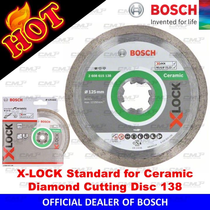 5-Pack Swarts Tools Cutting Discs – 5" (125mm) For Bosch X-Lock Grinders, 1.2mm Thick, For Steel & Stainless