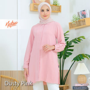 Nafisa TFD Crinkle Airflow - Kemeja Tunik Crinkle Day to Day Atasan Wanita Crinkle Airflow Premium Size Lengkap