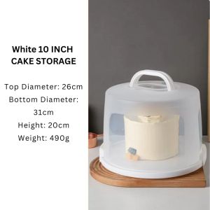 Extra Height Transparent Cake Storage Box Portable Cupcake Storage Box Plastic Waterproof Cake Storage Container Picnic