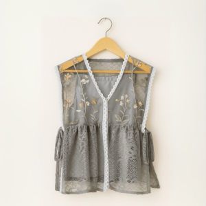 Zura Vest Brukat Outer Tille Garden Vest Wanita Baju Kondangan Outer Wanita Kekinian