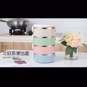 SUNLIGHT Nordic Bento Box Stainless Lunch Box for School Kids Adults Insulated Food Container 2 Layer 3 Layer Meal Prep Box Leak Proof Baunan with Handle