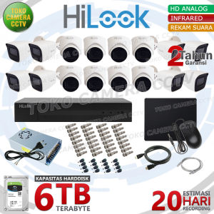 PAKET CCTV HILOOK 2MP 16 CHANNEL AUDIO