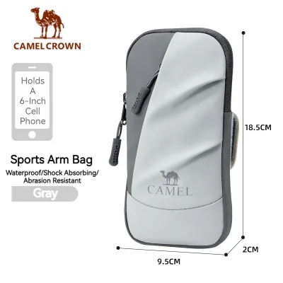 Camel Crown Running Cell Phone Arm Bag Cell Phone Pouch Arm Organizer Wrist Bag Arm Cover Sports Outdoor Cell Phone Bag