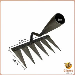 Digeo Durable Steel Hardened Handheld Weeding Tool Shovel Rake and Digging Hoe for Gardening