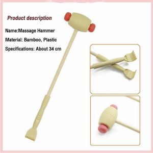 1pcs Massage Stick 2in1 Massage Hammer Double Head Back Scratcher Body Massage Hammer Tool
