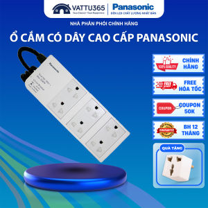 Ổ cắm có dây Panasonic WCHG2836 3500W 6 ổ cắm chịu tải đa năng công suất lớn Sản Xuất Tại Thái Lan