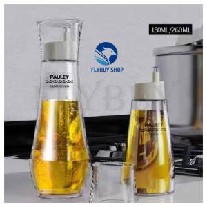 FLYBUY 1pc 150mL 260mL Glass Table Condiment Bottle Seasoning Dispenser Soy Sauce Vinegar Sesame Oil Pot