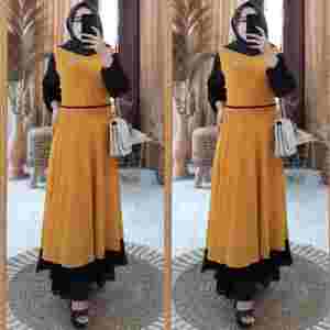 Sherena maxy gamis ceruty babydoll malaysia salur terbaru kekinian/ gamis syari uwais nasya modern mewah\gratis ongkir bisa COD