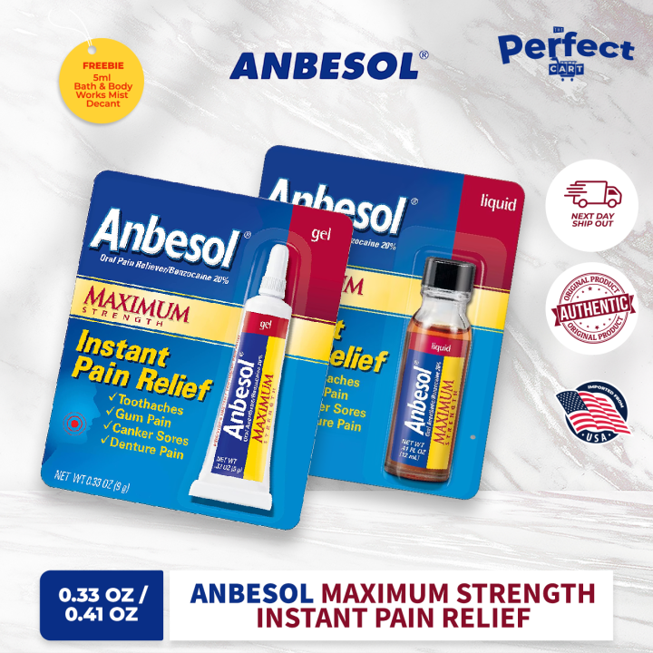 Anbesol® Maximum Strength Oral Anesthetic Gel/Liquid | Lazada PH