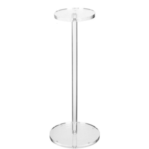 Multipurpose Sturdy Clear Acrylic Hat and Wig Display Stand With Stable Base Accessory for Household or Retail Use