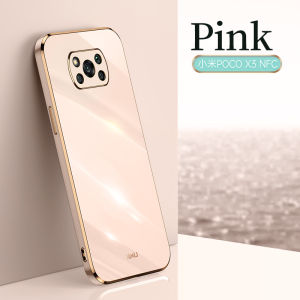 YBD Plating phone Case For Xiaomi POCO X3 Pro X3 NFC casing Precise Camera Protection cases Luxury Straight Edge Cover