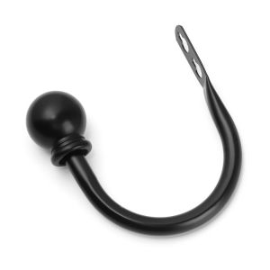 LIWU 2PCS ใช้ได้จริง ทันสมัย เรียบง่าย รูปตัวยู สายรัดโลหะ ที่ใส่ห่วงคล้องม่าน พู่แขนตะขอ