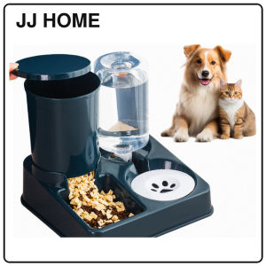 【JJ HOME】Auto-Integrated Feeder/Automatic Pet Feeder Water Dispenser Bowl Set for Cats Dogs