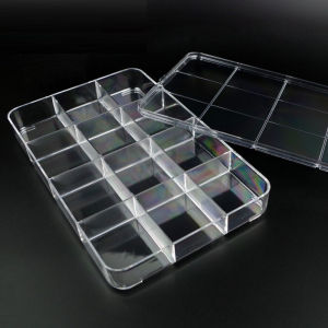 Shuno Acrylic 6 12 18 Grid Jewellery Ring Earring Bekas Kotak Jewelry Stationery Storage Box Organizer Display首飾收納盒子