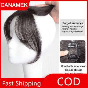 【CANAMEK】 Tóc Giả Bangs Bên Trái Và Bên Phải Tóc Giả Bangs Chia Bangs Tóc Giả Tóc Phần Mở Rộng Mảnh Cho Cô Gái