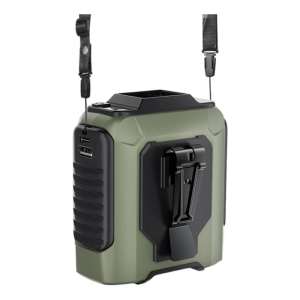 Multifunction Outdoor Waist Fan With LED Light Emergency Phone Power Charging 7200/3600mAh Powerful