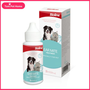TOM 50ML Ear Mite for Cat Bioline Ear Care Dog Ear Cleaning Eye Care Cat Ear Cleaner Pembersih inga 狗狗 耳朵 清潔劑 滴耳液