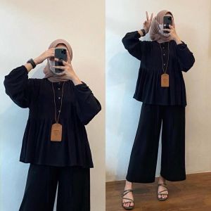 ARINA BLOUSE CRINKLE AIRFLOW PREMIUM / BLOUSE MUSLIM WANITA / RANIA BLOUSE BUSUI FRIENDLY