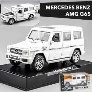 LEO 1:32 Mercedes-AMG G65 รถโลหะ Diecast รุ่นรถของเล่นสำหรับเด็กของเล่นงานอดิเรกรถออฟโรดเด็กของขวัญ SUV