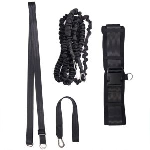 PENGA ว่ายน้ำอยู่กับที่ สายรัดต้านทานการว่ายน้ำ สายจูงฝึก ยางยืดออกกำลังกาย สายรัดฝึกว่ายน้ำ สายบันจี้จัมพ์ ยืดหยุ่น ผู้ฝึกสอนว่ายน้ำในสระว่ายน้ำ กีฬาทางน้ำ