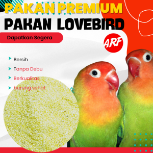 Pakan Burung Lovebird Tanpa Kulit kemasan 450 Gram