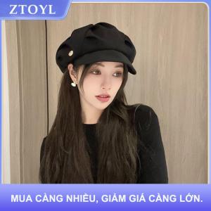 【ZTOYL】 Mũ beret đám mây văn học phong cách retro cho nữ mũ họa sĩ thanh lịch nhỏ gọn tôn dáng mặt đa năng thường ngày đi du lịch màu trơn thích hợp mùa thu đông