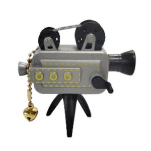 Vintage Style Miniature Retro Film Projectors Keyring Featuring 24 Images Projection and Portable Design