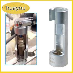 huayou 17 19mmDiesel Fuel Injector Pipe Hexagonal Opening Removal Sleeve Oxygen Sensor Wrench Pipe Sleeve Workshop Equipment Hand Tools