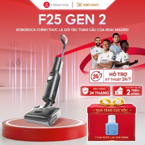Máy hút bụi lau nhà Roborock F25 Gen 2 | 20.000Pa chống rối tự giặt 90°C lau hút 2 trong 1