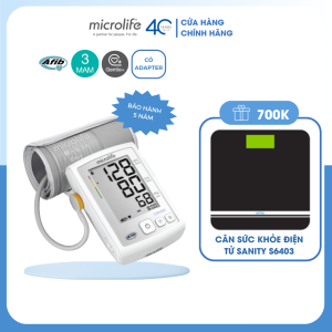 [A5] Máy Đo Huyết Áp Điện Tử Bắp Tay Microlife A5 (BP 3GC1-5F) Công Nghệ AFIB Cảnh Báo Rung Nhĩ Phòng Đột Qụy Bảo Hành 5 Năm