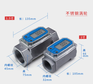 【High Quality+in Stock】Digital Fuel Flow Meter Car Gasoline Methanol Water Flow Meter Counter Fuel Flow Sensor Indicator Controller
